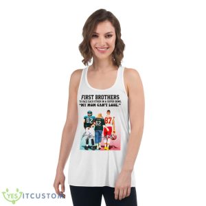 First Brothers To Face Each Other In A Super Bowl LVII Shirt - Women's Flowy Racerback Tank