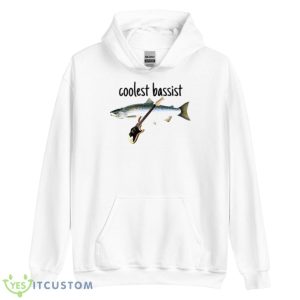 Fish Coolest Bassist Shirt - Unisex Heavy Blend Hooded Sweatshirt