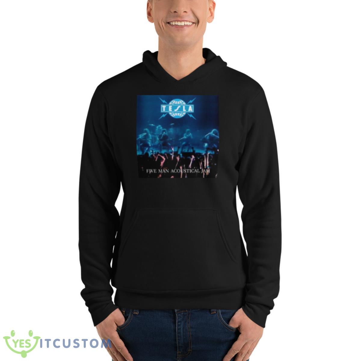 Five Man Acoustical Jam Tesla Band Shirt 13 Five Man Acoustical Jam Tesla Band Shirt - Unisex Fleece Pullover Hoodie