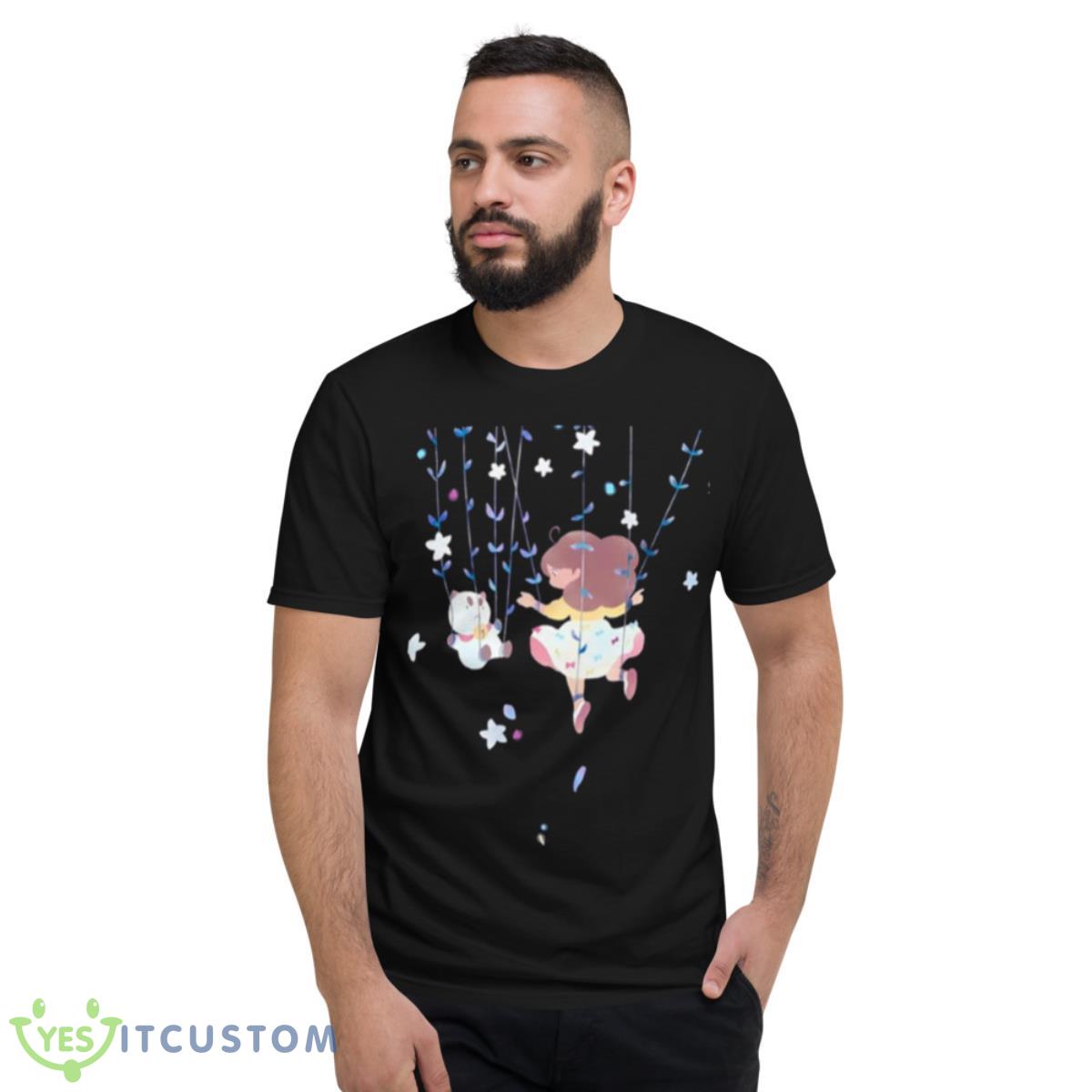Floral Bee And Puppycat Cartoon Shirt 2 Floral Bee And Puppycat Cartoon Shirt - Short Sleeve T-Shirt