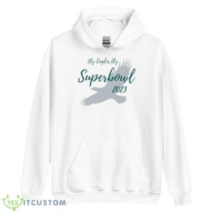 Fly Eagles Fly Super Bowl 2023 Shirt - Unisex Heavy Blend Hooded Sweatshirt