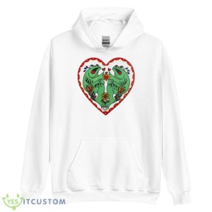 Frog Wooden Heart Painting Ghost Bongo Shirt 7 Frog Wooden Heart Painting Ghost Bongo Shirt - Unisex Heavy Blend Hooded Sweatshirt