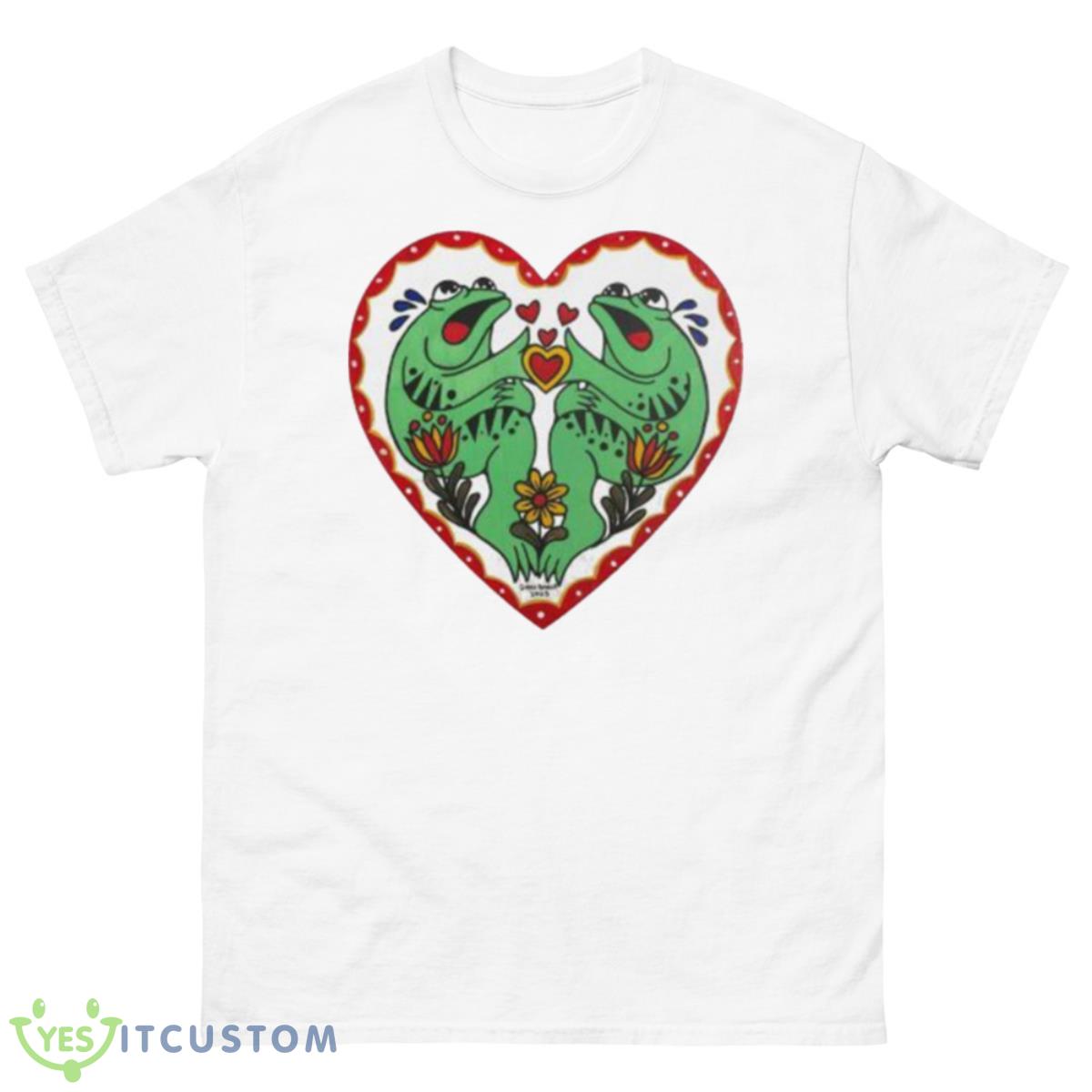 Frog Wooden Heart Painting Ghost Bongo Shirt 10 Frog Wooden Heart Painting Ghost Bongo Shirt - 500 Men’s Classic Tee Gildan