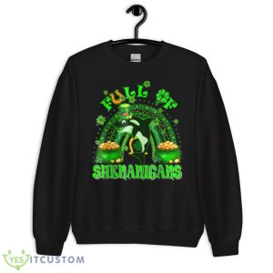 Full Of Shenanigans St Patrick’s Day Orca Fish Clovers Shirt IVQ - Unisex Crewneck Sweatshirt