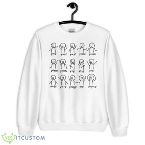 Funny Algebra Dance Graph Figures Math Equation Shirt - Unisex Heavy Blend Crewneck Sweatshirt