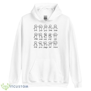 Funny Algebra Dance Graph Figures Math Equation Shirt - Unisex Heavy Blend Hooded Sweatshirt