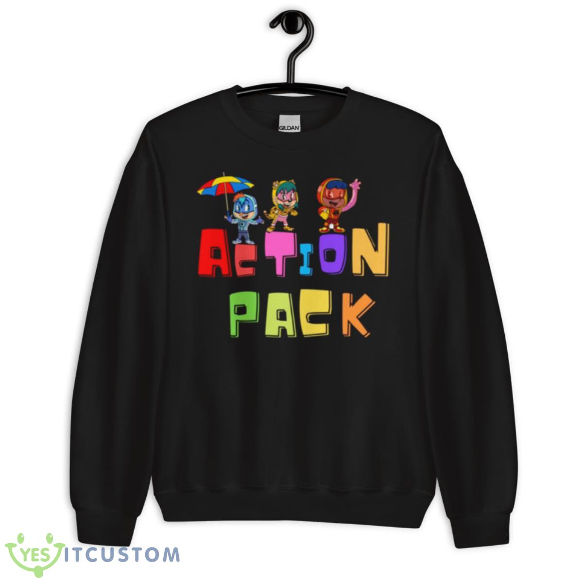 Funny Cartoon For Kids Action Pack Shirt 3 Funny Cartoon For Kids Action Pack Shirt - Unisex Crewneck Sweatshirt