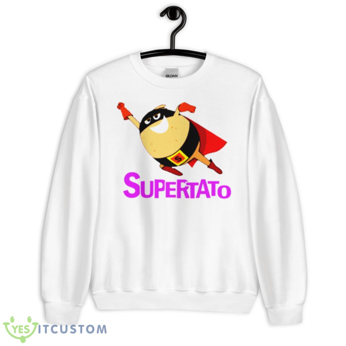 Funny Hero Supertato Shirt 2 Funny Hero Supertato Shirt - Unisex Heavy Blend Crewneck Sweatshirt