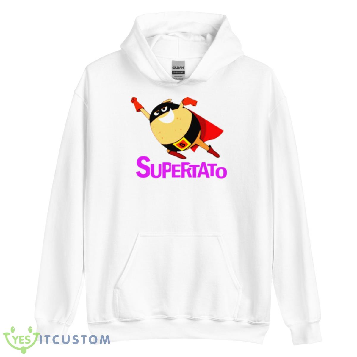 Funny Hero Supertato Shirt 3 Funny Hero Supertato Shirt - Unisex Heavy Blend Hooded Sweatshirt