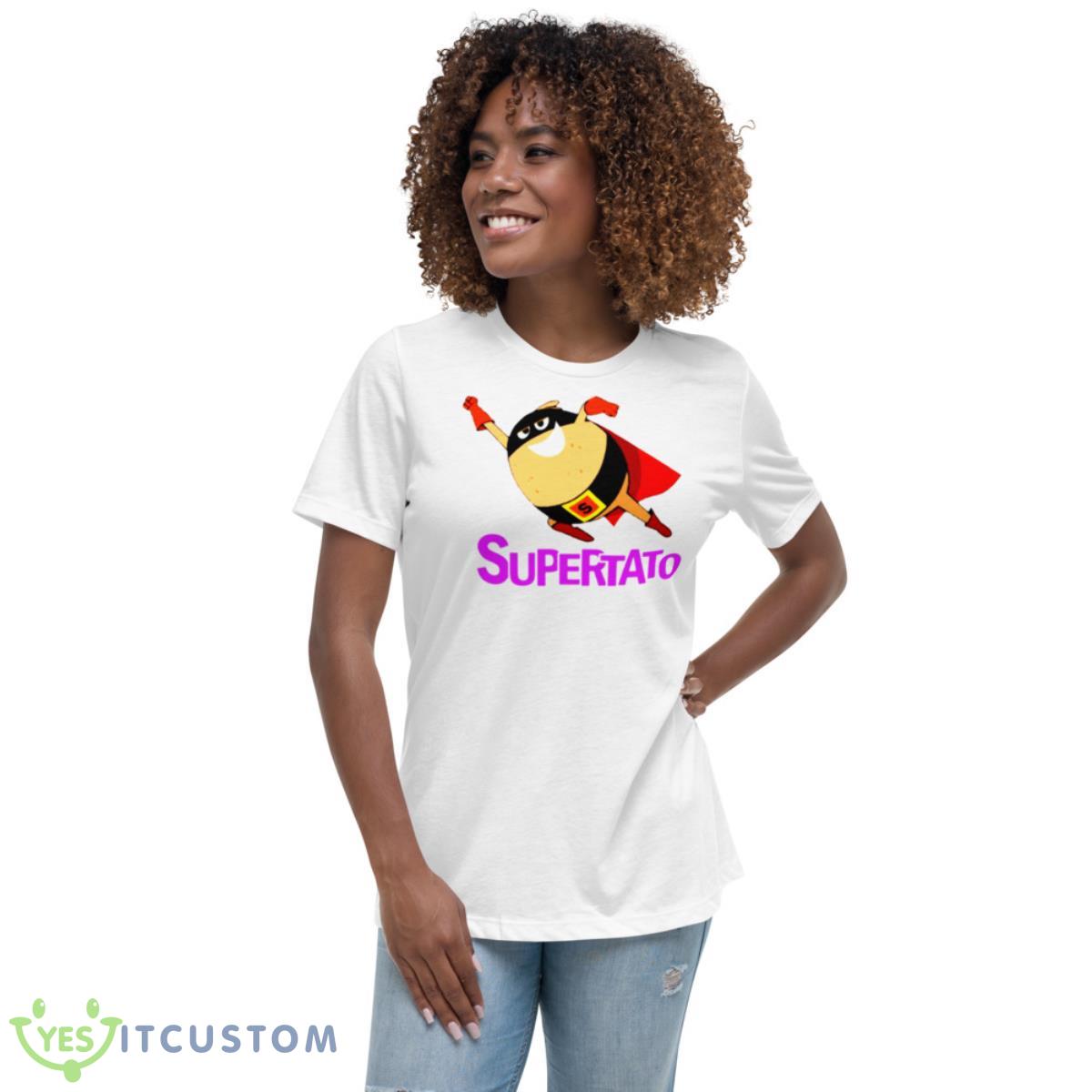 Funny Hero Supertato Shirt 5 Funny Hero Supertato Shirt - Women's Relaxed Short Sleeve Jersey Tee