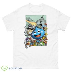 Funny Kingdom Slime Print Dragon QuesShirt - 500 Men’s Classic Tee Gildan