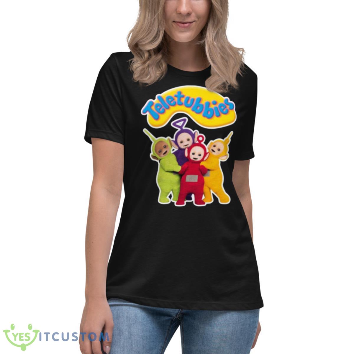 Funny Show Teletubbies Team Shirt 6 Funny Show Teletubbies Team Shirt - Women's Relaxed Short Sleeve Jersey Tee