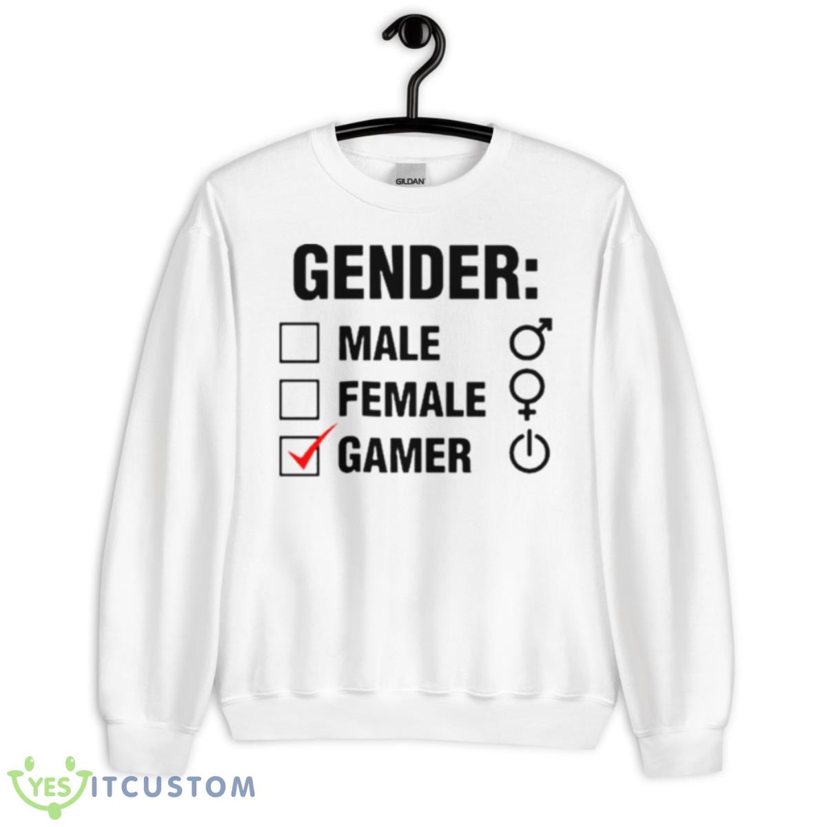 Gender Male Female Gamer Shirt 2 Gender Male Female Gamer Shirt - Unisex Heavy Blend Crewneck Sweatshirt
