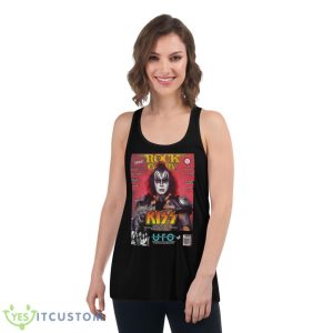 Gene Simmons Reflects On Why Ace Left KISS Shirt 10 Gene Simmons Reflects On Why Ace Left KISS Shirt - Women's Flowy Racerback Tank