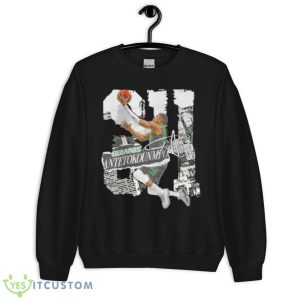 Giannis Antetokounmpo 34 Milwaukee Bucks Rough Shirt - Unisex Crewneck Sweatshirt