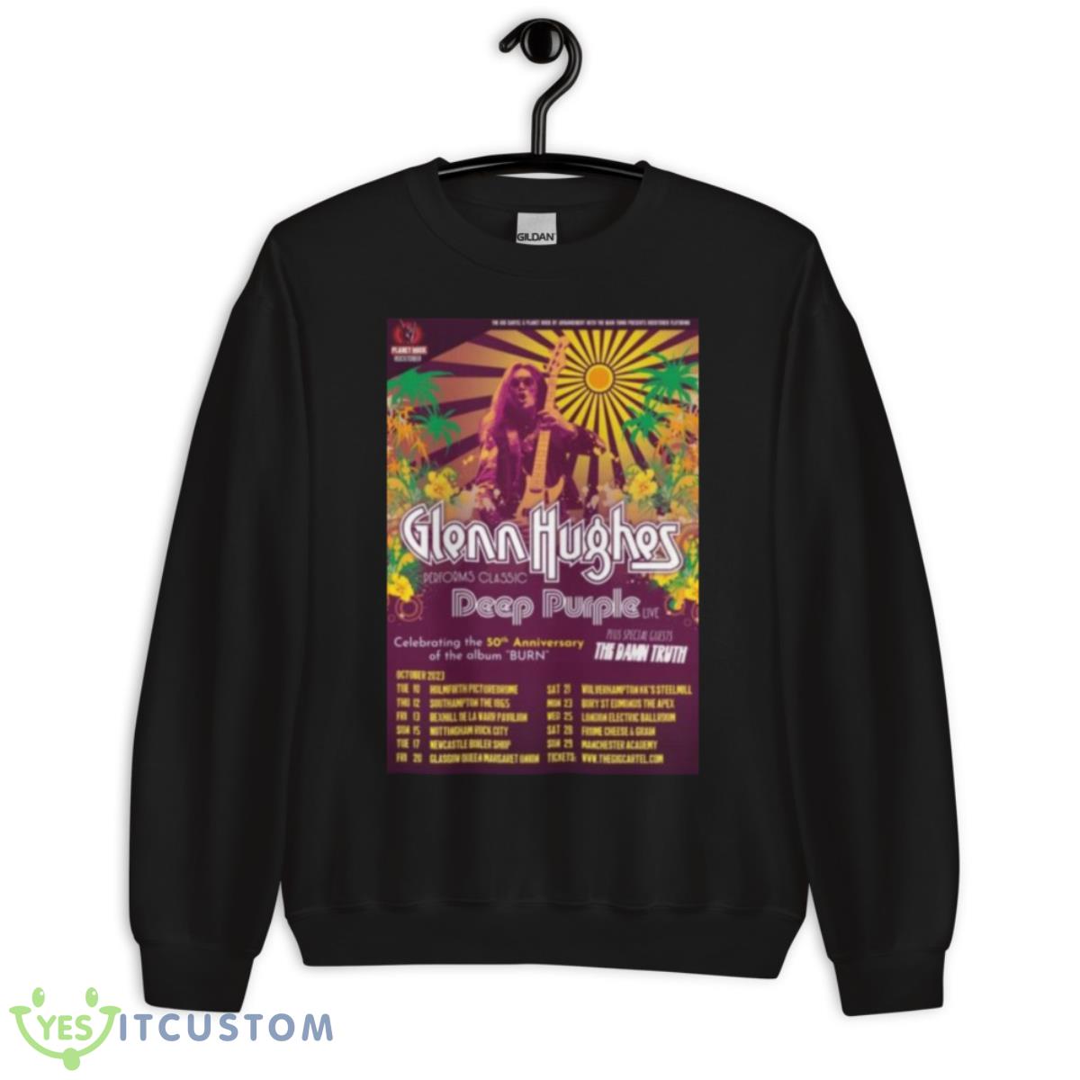 Glenn Hughes Celebrating Deep Purple’s Burn 50th Anniversary With Tour 2023 Shirt 3 Glenn Hughes Celebrating Deep Purple’s Burn 50th Anniversary With Tour 2023 Shirt - Unisex Crewneck Sweatshirt