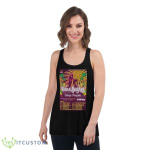 Glenn Hughes Celebrating Deep Purple’s Burn 50th Anniversary With Tour 2023 Shirt 10 Glenn Hughes Celebrating Deep Purple’s Burn 50th Anniversary With Tour 2023 Shirt - Women's Flowy Racerback Tank