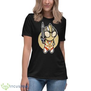Glitter Trigger Eternity Chibi Ultraman Shirt - Women's Relaxed Short Sleeve Jersey Tee