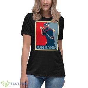 Golfer Hope Graphic Jon Rahm Shirt - Women's Relaxed Short Sleeve Jersey Tee
