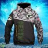 Green Bay Packers Logo Dark Hoodies Full Over Print Product Photo 1