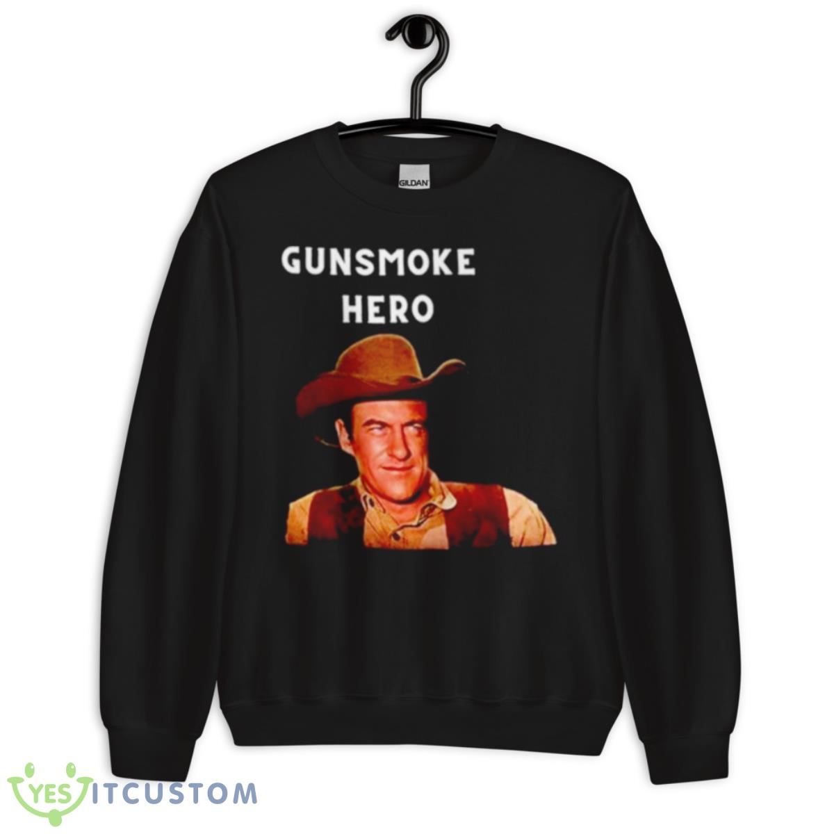 Gunsmoke Hero Shirt 3 Gunsmoke Hero Shirt - Unisex Crewneck Sweatshirt
