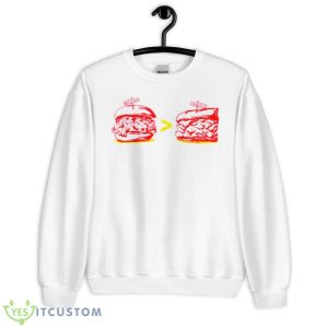 Hamburger Bar B Que Cheesesteak Shirt - Unisex Heavy Blend Crewneck Sweatshirt