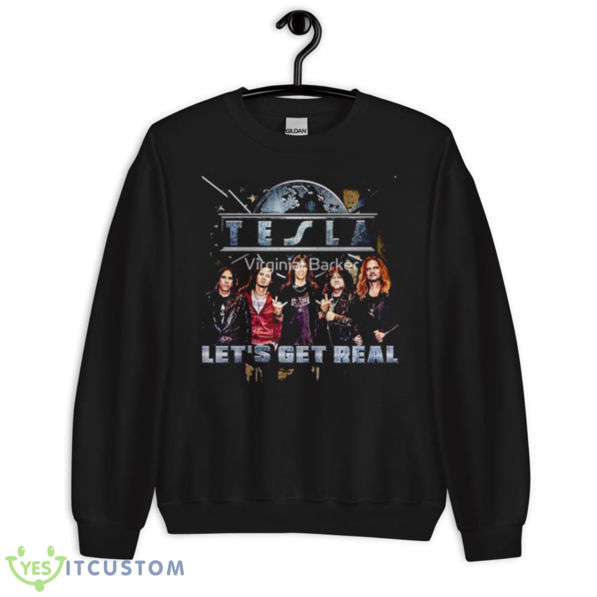 Hang Tough Tesla Band Shirt 3 Hang Tough Tesla Band Shirt - Unisex Crewneck Sweatshirt