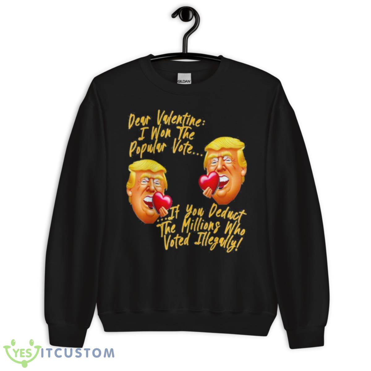 Happy Valentines Day President Donald Trump Cool Trump 2024 Shirt 3 Happy Valentines Day President Donald Trump Cool Trump 2024 Shirt - Unisex Crewneck Sweatshirt