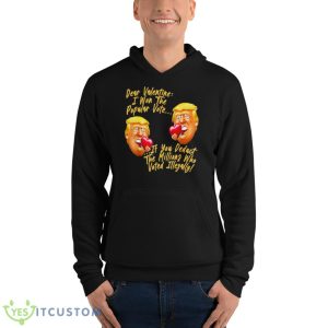 Happy Valentines Day President Donald Trump Cool Trump 2024 Shirt 9 Happy Valentines Day President Donald Trump Cool Trump 2024 Shirt - Unisex Fleece Pullover Hoodie
