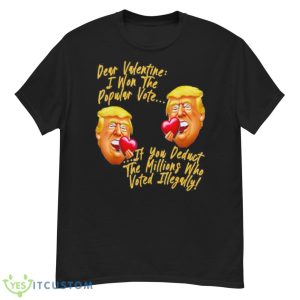 Happy Valentines Day President Donald Trump Cool Trump 2024 Shirt - G500 Men’s Classic T-Shirt