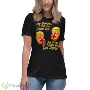 Happy Valentines Day President Donald Trump Cool Trump 2024 Shirt 11 Happy Valentines Day President Donald Trump Cool Trump 2024 Shirt - Women's Relaxed Short Sleeve Jersey Tee
