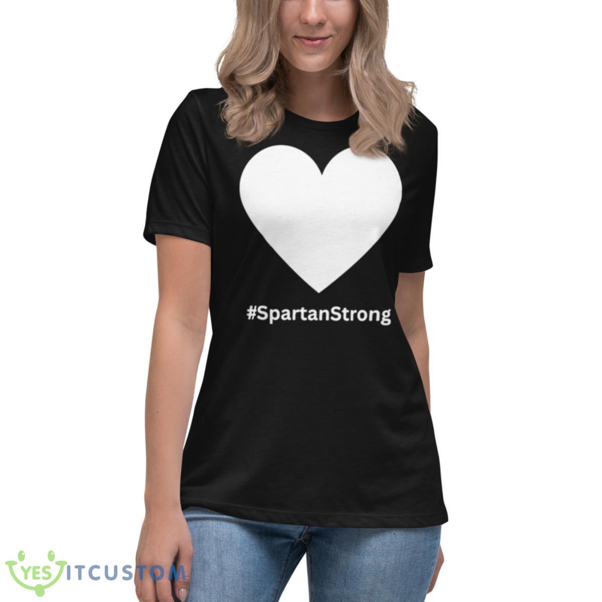 Heart #SpartanStrong 2023 Shirt 6 Heart #SpartanStrong 2023 Shirt - Women's Relaxed Short Sleeve Jersey Tee