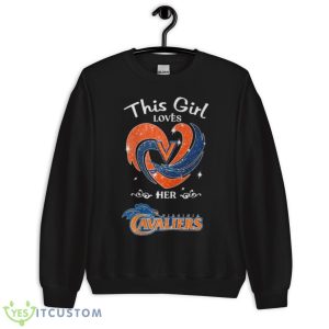 Heart This Girl Loves Her Virginia Cavaliers Shirt - Unisex Crewneck Sweatshirt