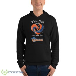 Heart This Girl Loves Her Virginia Cavaliers Shirt - Unisex Fleece Pullover Hoodie