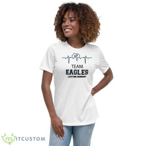 Heartbeat Team Eagles Lifetime Members Shirt - Women's Relaxed Short Sleeve Jersey Tee