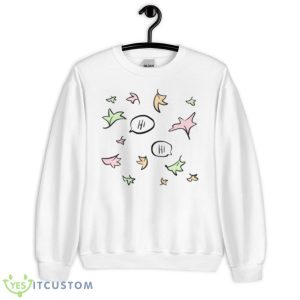 Heartstopper Netflix Nick Charlie Greeting Leaves Shirt - Unisex Heavy Blend Crewneck Sweatshirt