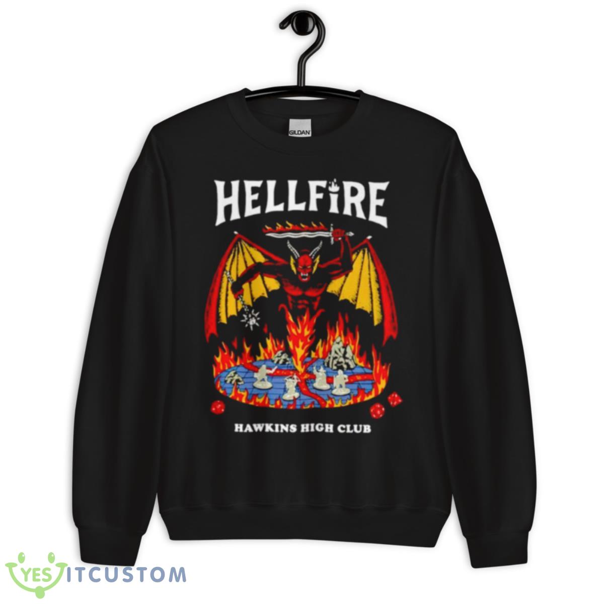 Hellfire Hawkins High Club Shirt 3 Hellfire Hawkins High Club Shirt - Unisex Crewneck Sweatshirt
