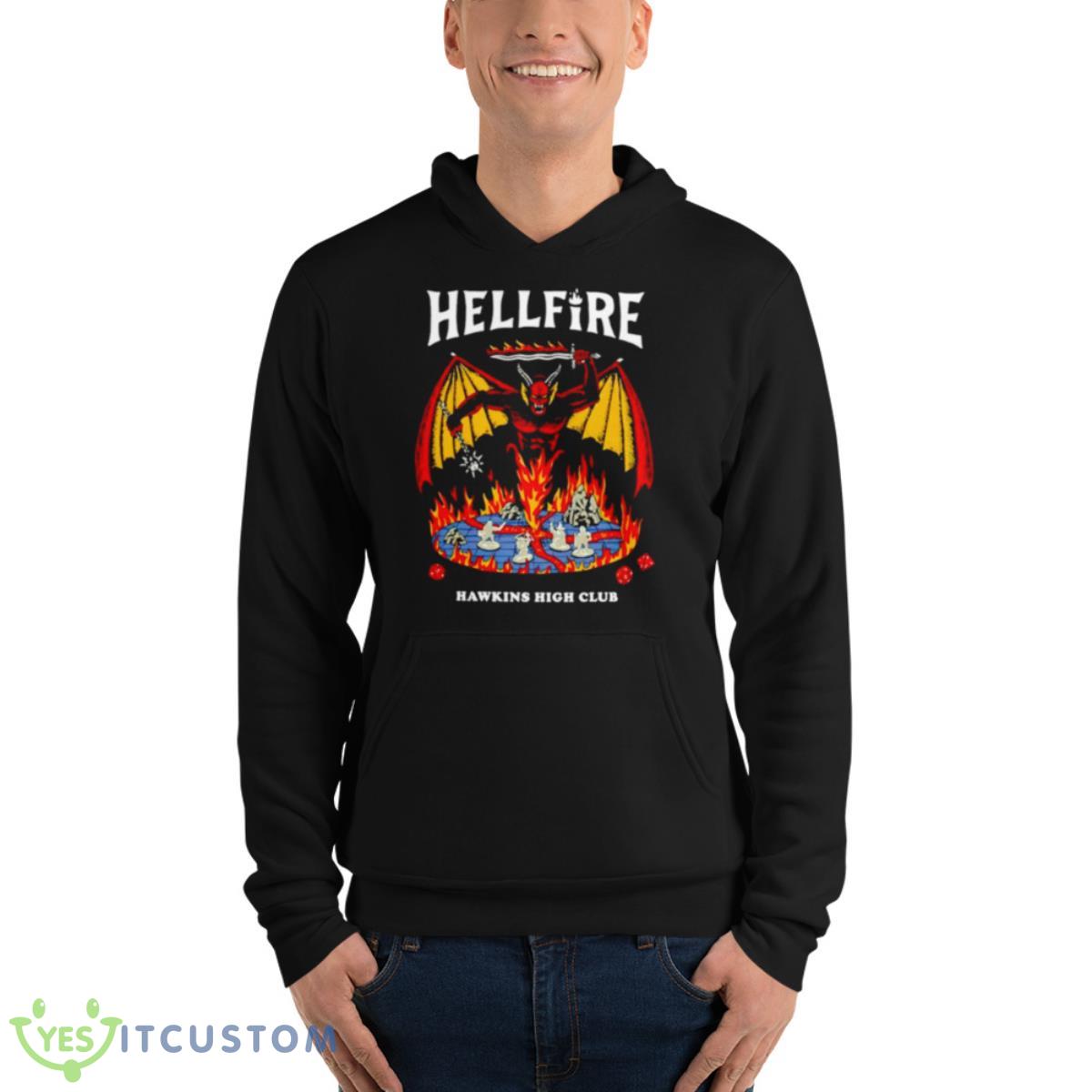 Hellfire Hawkins High Club Shirt 4 Hellfire Hawkins High Club Shirt - Unisex Fleece Pullover Hoodie