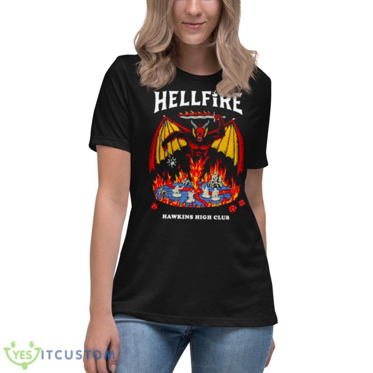 Hellfire Hawkins High Club Shirt 6 Hellfire Hawkins High Club Shirt - Women's Relaxed Short Sleeve Jersey Tee