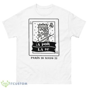 Herren A Por LA 14 Weißes Trendy Shirt - 500 Men’s Classic Tee Gildan