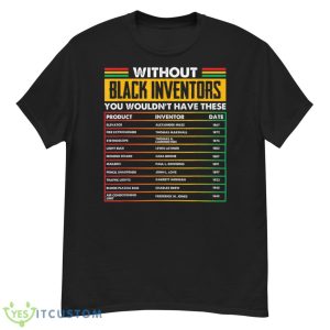 History Of Forgotten Black Inventors Black History Month Shirt - G500 Men’s Classic T-Shirt