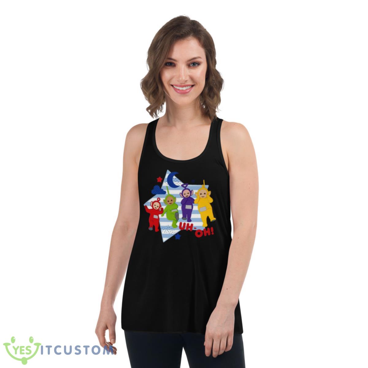 Home Decor Teletubbies Accessories Shirt 5 Home Decor Teletubbies Accessories Shirt - Women's Flowy Racerback Tank