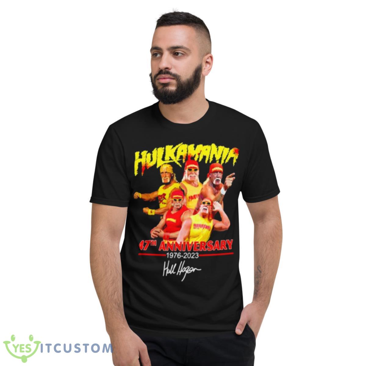 Hulkamania 47th Anniversary Signature Legend Shirt 2 Hulkamania 47th Anniversary Signature Legend Shirt - Short Sleeve T-Shirt