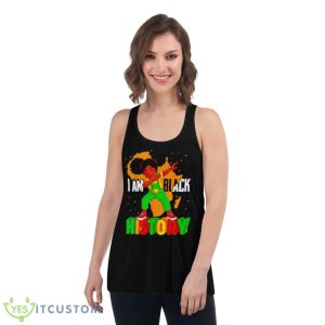 I Am Black History Kids Girls Women Black History Month Shirt - Women's Flowy Racerback Tank
