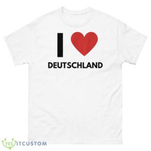 I Love Deutschland Fan Ich Liebe Germany Shirt - 500 Men’s Classic Tee Gildan