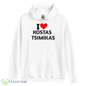 I Love Kostas Tsimikas Shirt 7 I Love Kostas Tsimikas Shirt - Unisex Heavy Blend Hooded Sweatshirt