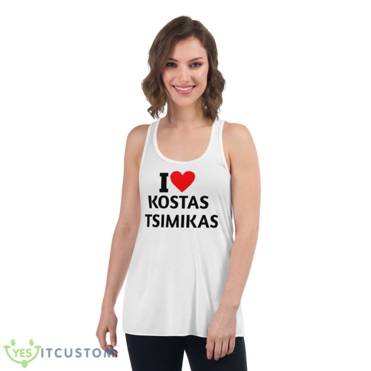 I Love Kostas Tsimikas Shirt 4 I Love Kostas Tsimikas Shirt - Women's Flowy Racerback Tank