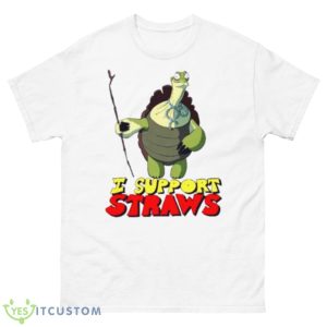 I Support Straws Shirt - 500 Men’s Classic Tee Gildan