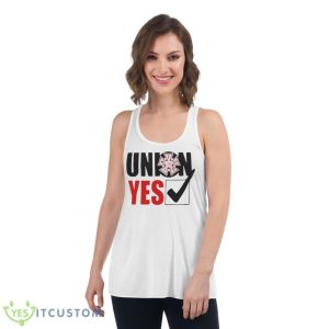 IATSE Local 700 Union Yes Shirt 8 IATSE Local 700 Union Yes Shirt - Women's Flowy Racerback Tank