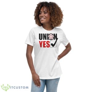 IATSE Local 700 Union Yes Shirt 9 IATSE Local 700 Union Yes Shirt - Women's Relaxed Short Sleeve Jersey Tee